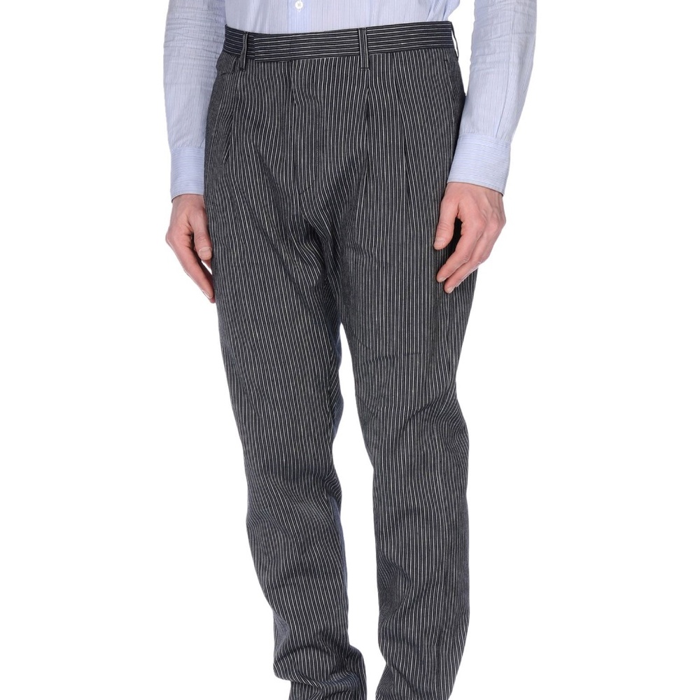 TREND CORNELIANI STRIPED LINEN BLEND PANTS 46/30.